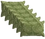vidaXL Kissenbezug 6 stk. HOUTEN Blattdesign 50 x 70 cm Polyester