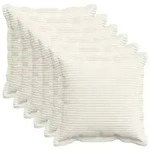 vidaXL Kissenbezug 6 stk. HOUTEN Creme 40 x 40 cm Cord