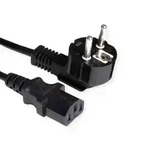 VALUE Netzkabel, gerade IEC-Buchse, Schutzkontakt CEE 7/7 auf Kaltger&auml;te C13,