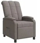 vidaXL Liegesessel Taupe Stoff