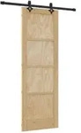 vidaXL Schiebet&uuml;r ORKDAL Natur 73,5 x 211 cm Massives Kiefernholz