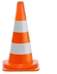 Wemas Verkehrsleitkegel PVC orange/wei&szlig; 500 mm