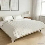 vidaXL Gewichtsdecke Wei&szlig; 200 x 225 cm 9 kg 100% Baumwolle 205T