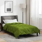 vidaXL Sommerdecke Gr&uuml;n 200 x 135 cm Mikrofaser