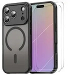 MagSafe H&uuml;lle + 2x Schutzglas f&uuml;r Apple iPhone 18 Pro Kameraschutz Matt...
