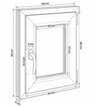vidaXL Kellerfenster RISOR 50 x 55 cm PVC und Glas