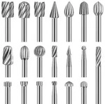 Drehfr&auml;ser-Set Holzschnitzerei 20 St&uuml;ck HSS 3 mm Schaft f&uuml;r Gravierer