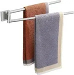Handtuchhalter doppelt schwenkbar Wand 304 Edelstahl 39 cm Silber