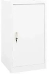 vidaXL Sattelschrank Wei&szlig; 53x53x105 cm Stahl