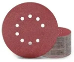 Schleifscheiben 225mm Klett P100 10 Loch Rot 50 St&uuml;ck P100 50.0