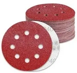 Schleifpapier 125mm Klett 40 K&ouml;rnung 8 Loch 70 St&uuml;ck P40