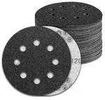 Schleifpapier 125mm Klett 8 Loch K&ouml;rnung 120 Siliziumkarbid G120
