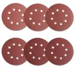 Schleifpapier 125mm Klett 90 St&uuml;ck 8 L&ouml;cher 40 80 120 40-240 K&ouml;rnung