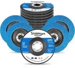F&auml;cherscheiben 115 mm 12 St&uuml;ck Blau115 MM 12 PCS 120er K&ouml;rn
