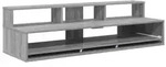 vidaXL Studiotisch Sonoma-Grau 152 x 42,5 x 36 cm Holzwerkstoff
