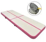 vidaXL Aufblasbare Gymnastikmatte mit Pumpe 300x100x15 cm PVC Rosa