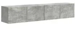 vidaXL TV-Wandschrank 2 pcs Beton 78,5 x 31 x 29,5 cm Holzwerkstoff