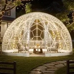 VEVOR Gartenkuppel, 4,57x2,9 m gro_es transparentes Blasenzelt f&uuml;r 10_14...