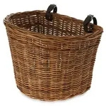 Basil 15050 Vorderrrad-Korb Darcy L 42x20x26cm, Rattan, natur