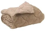 vidaXL Ganzjahresbettdecke Gepolstert Taupe 135 x 220 cm