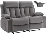 VEVOR Loveseat Relaxsessel elektrische Liegecouch mit W&auml;rmefunktion & Massage,