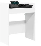 vidaXL DJ Tisch Wei&szlig; 82 x 45 x 102 cm Holzwerkstoff
