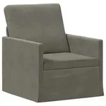 vidaXL Einzelsofa Hellgrau 70 x 81 x 82 cm Cordstoff
