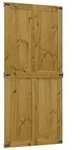 vidaXL Scheunent&uuml;r Corona Honigbraun 90 x 210 cm Massives Kiefernholz