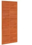 vidaXL Scheunent&uuml;r Wachsbraun 90 x 208 cm Massives Kiefernholz