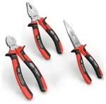FAMEX Zangen-Set 3-teilig 160 mm &ndash; Kombizange, Seitenschneider, Telefonzange...