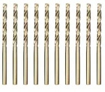 Metallbohrer HSS Kobalt Spiralbohrer Edelstahl 3.5mm x 70mm x 10pcs