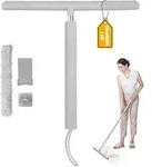 Duschabzieher Einstellbar 30-120cm Ohne Bohren Fenster Grau