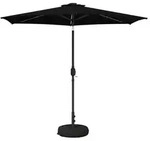vidaXL Garten Sonnenschirm mit LED-Lichtern 270 x 270 cm Polyester