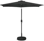 vidaXL Garten Sonnenschirm mit LED-Lichtern 270 x 270 cm Polyester