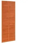 vidaXL Scheunent&uuml;r Wachsbraun 80 x 208 cm Massives Kiefernholz