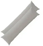vidaXL Kissenbezug 2 pcs HEERLEN Grau 40 x 145 cm Polyester