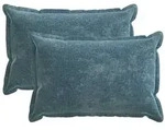 vidaXL Kissenbezug 2 pcs HOUTEN Blau 50 x 70 cm Chenille-Stoff