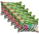 vidaXL Kissenbezug 6 stk. HOUTEN Schwarz 40 x 60 cm Polyester