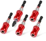 GEINXURN 5 St&uuml;cke Bithalter Magnetisch Set 60mm Schnellwechsel Universell