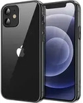 Handyh&uuml;lle iPhone 12 Mini Sto&szlig;fest Klar R&uuml;ckseite Schwarz