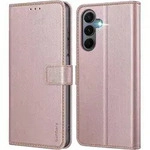 Handyh&uuml;lle Klapph&uuml;lle Samsung Galaxy A16 Ros&eacute;gold in Lederoptik