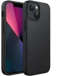 Handyh&uuml;lle Silikon iPhone 13 Sto&szlig;fest Mikrofaser Schwarz