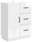 vidaXL Sideboard Hochglanz Wei&szlig; 66 x 34,5 x 87 cm Holzwerkstoff