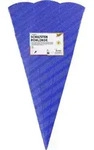 folia Schult&uuml;ten-Zuschnitt, 3D-Wellpappe, 6-eckig, blau