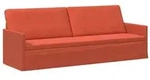 vidaXL 3-Sitzer Sofa Rot-Orange 220 x 81 x 82 cm Cordstoff