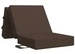 vidaXL Klappsofa Bett 75 x 63 x 45 cm Taupe