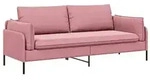vidaXL 3-Sitzer-Sofa Rosa 222 x 81 x 89 cm Samt