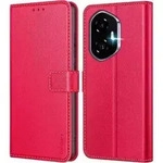Handyh&uuml;lle Leder Magnetverschluss Kartenschlitzen 400 5G Honor 400 Rot
