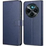 Handyh&uuml;lle Klapph&uuml;lle Xiaomi Redmi 14C Dunkelblau in Lederoptik