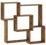 vidaXL Wandregal Altholz 98 x 17 x 91 cm Holzwerkstoff